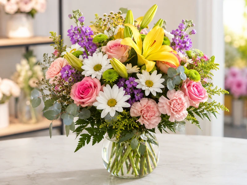 Premium seasonal wedding bouquet for a Velvet Rose wedding flower guide