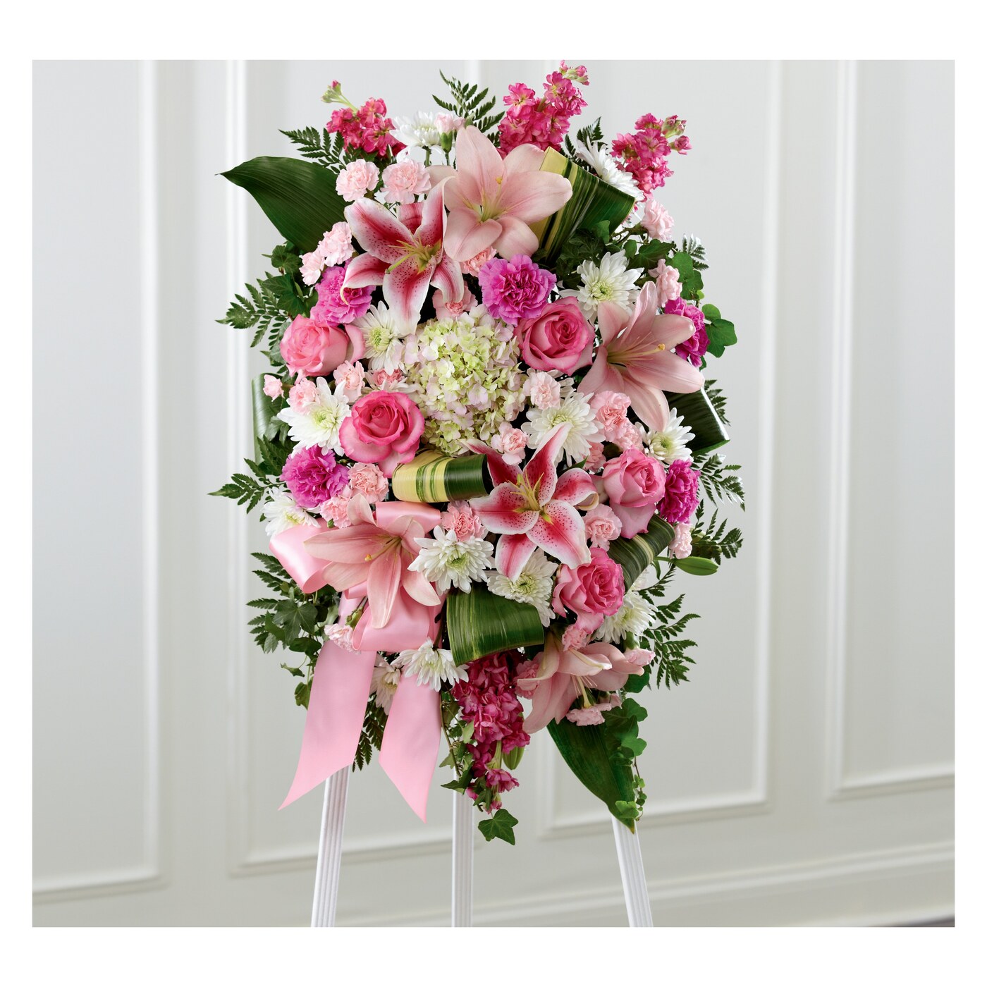 Comforting Standing Spray flower arrangement