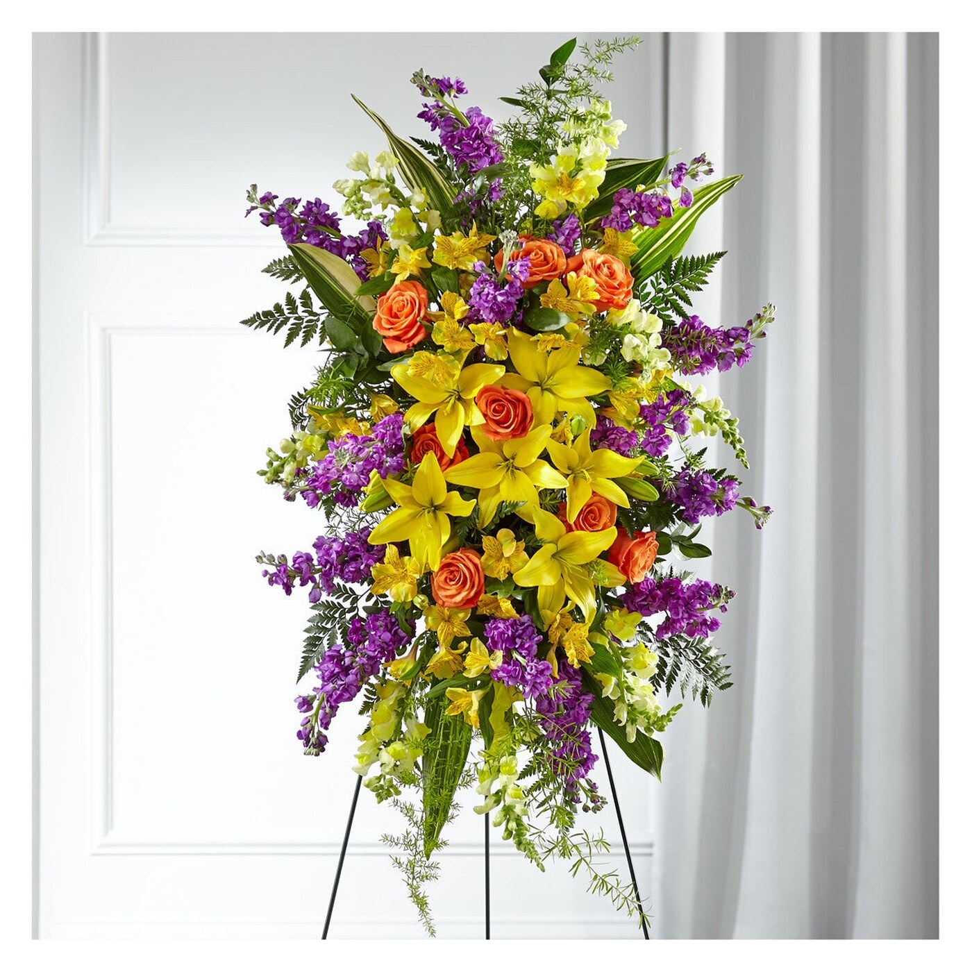 Thoughtful Prayers Standing Spray arrangement option 2