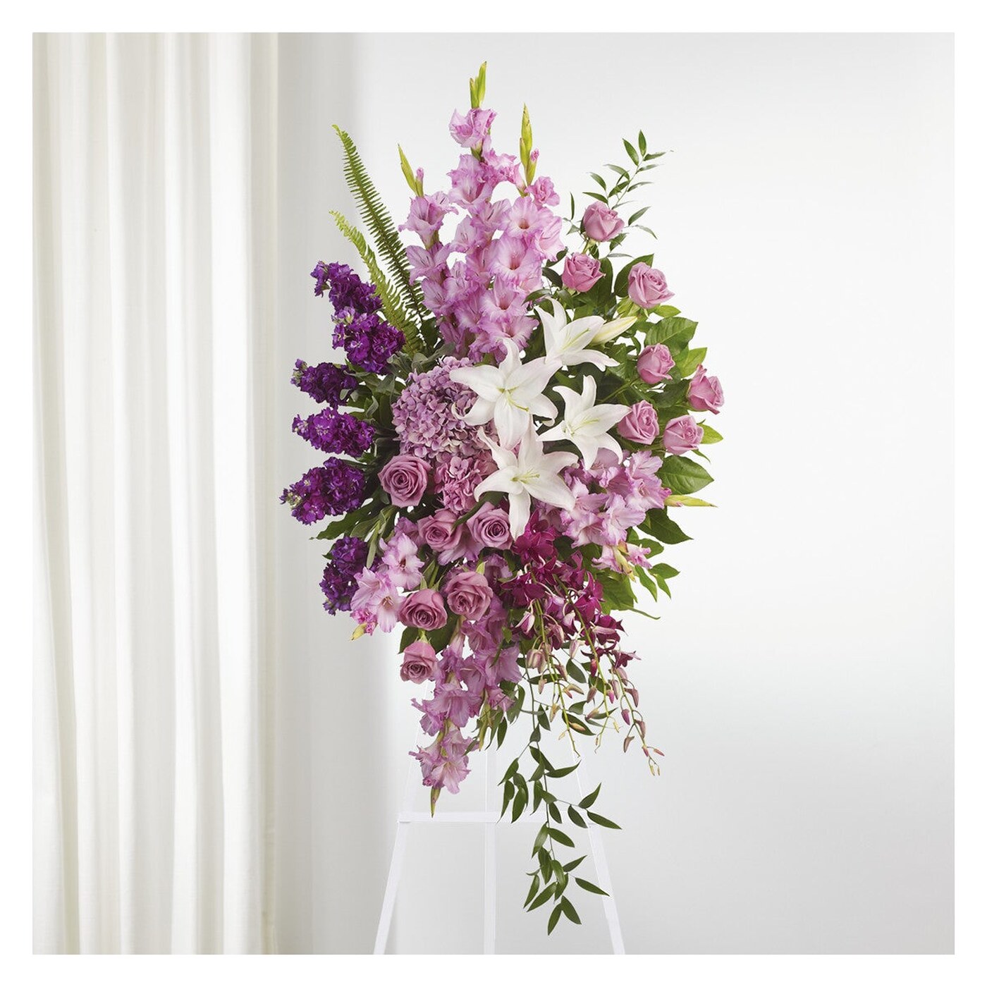 Never Alone Standing Spray flower arrangement