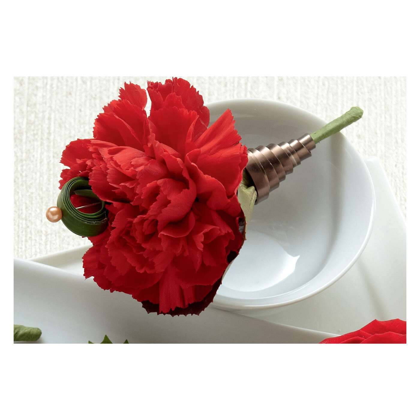 Red Carnation Boutonniere
