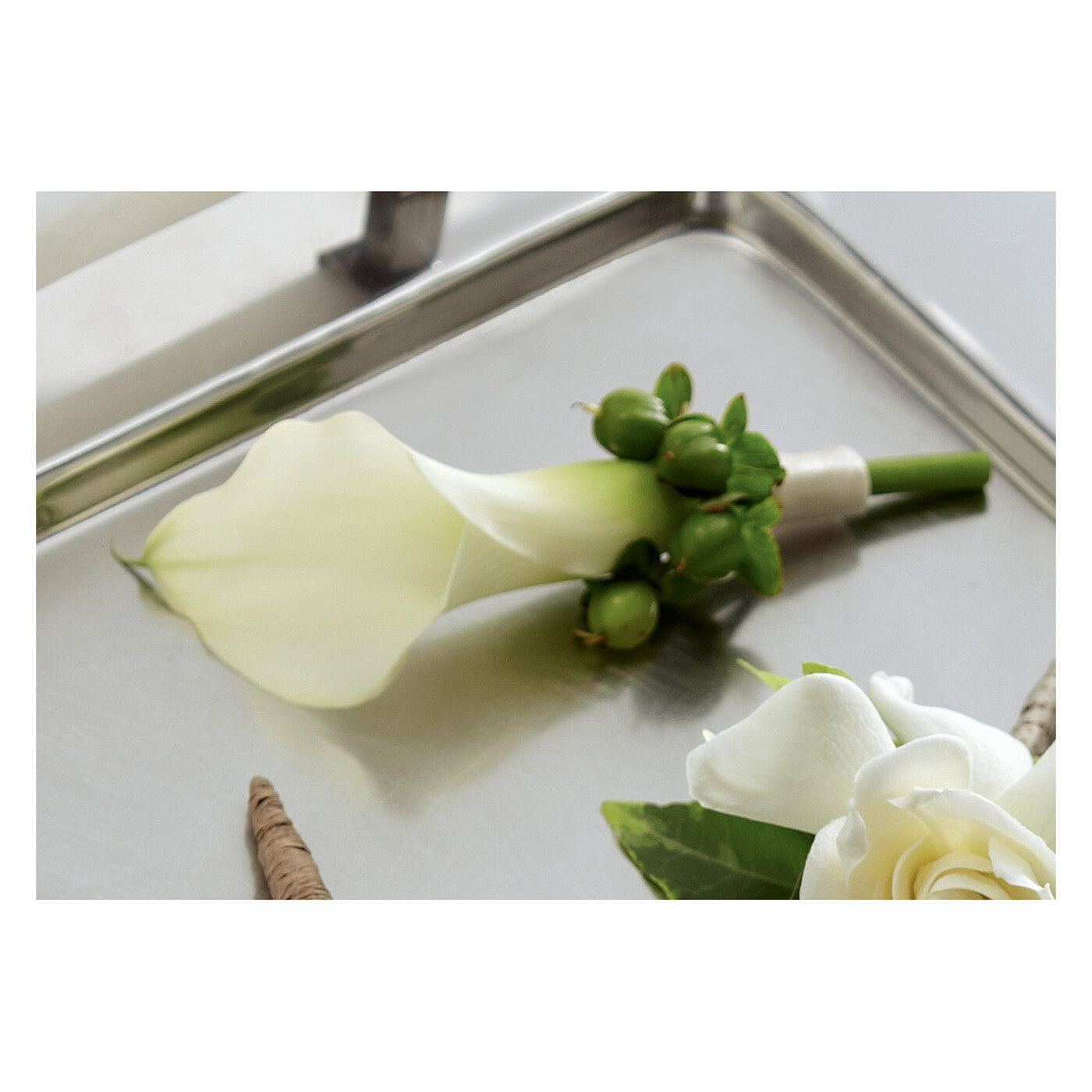 White Calla Boutonniere