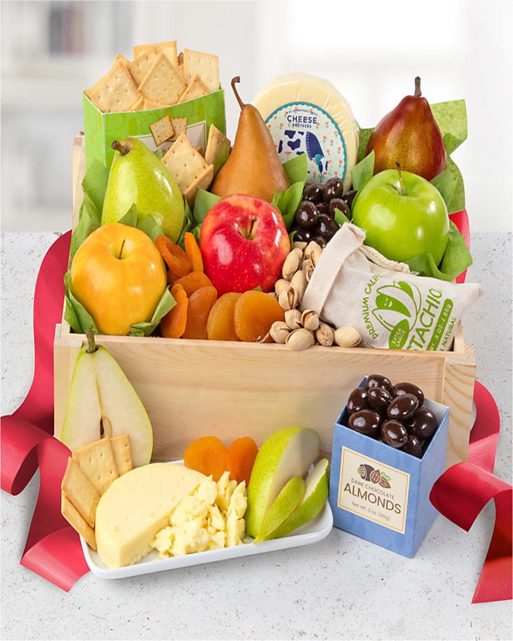 Gourmet Fruit, Cheese & Nut Gift Crate