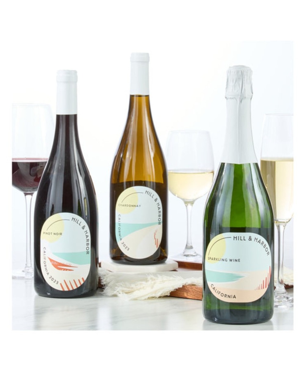 Hill & Harbor California Wine Collection - Red, White & Sparkling Wine
