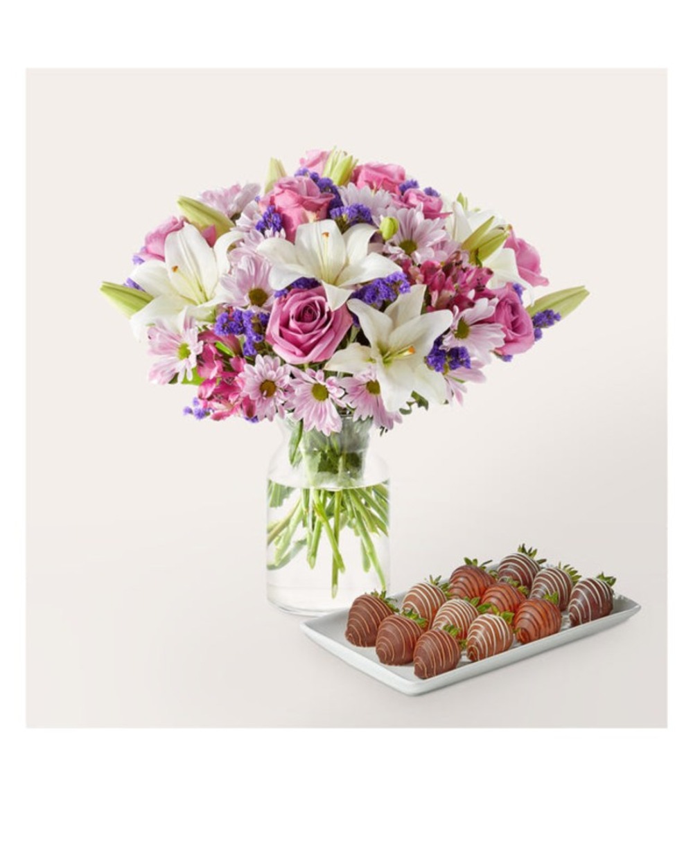 Lavender Fields Bouquet and Berry Bundle