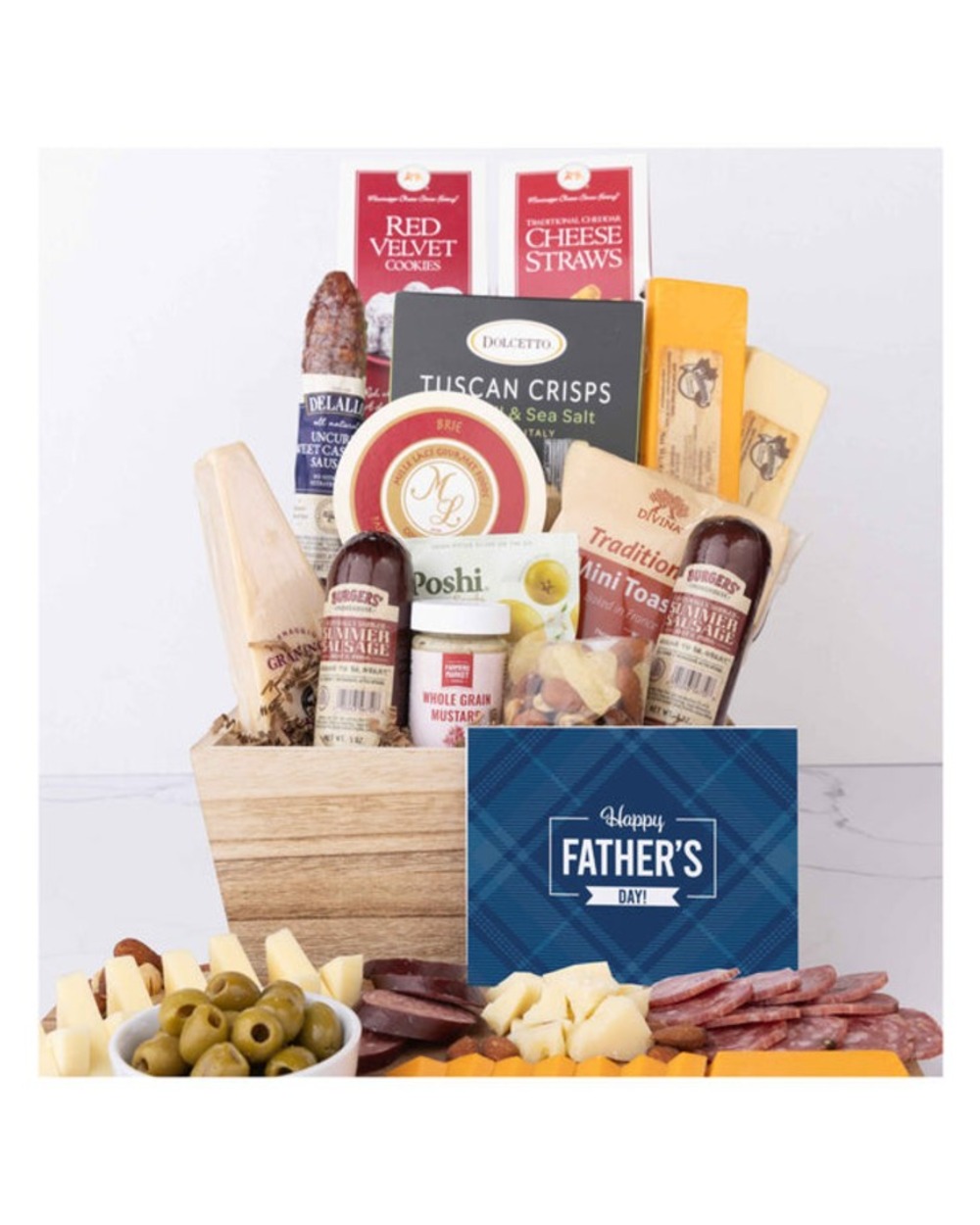 Premium Charcuterie & Cheese Father's Day Gift Basket