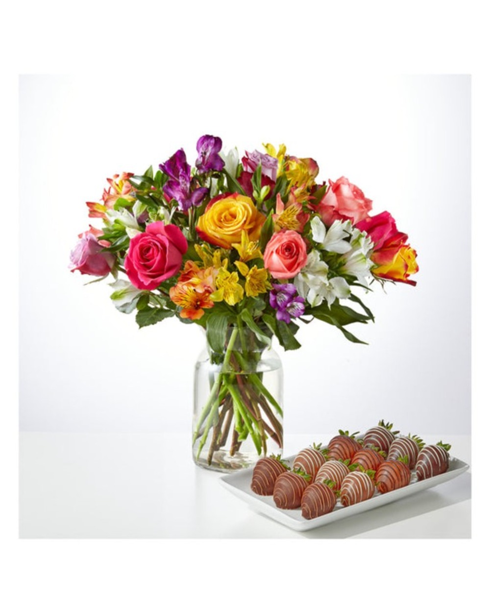 Smiles & Sunshine Bouquet and Berry Bundle