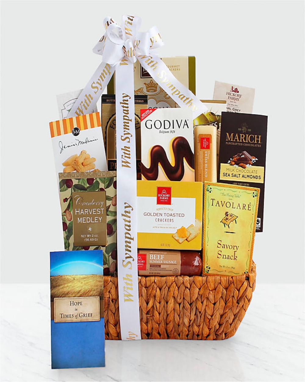 With Sympathy Bereavement Gift Basket